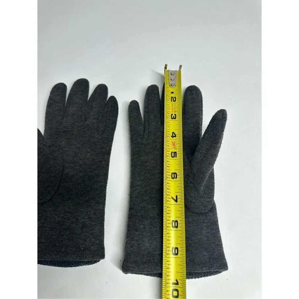Elegant Women's Winter Thermal Gloves Matching Fur Ball Lined Size M See Notes